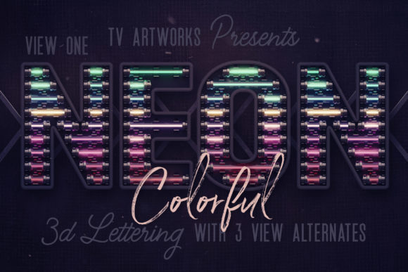 Colorful Neon 3D Lettering: A Designer's Guide to Electric Typography