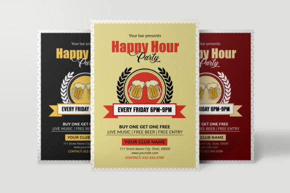 Happy Hour Party Flyer: Design Your Next Event