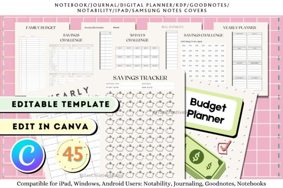Master Your Money with Editable Budget Planner Canva Templates