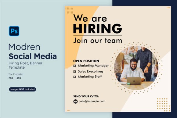 Modernize Your Recruitment with We Are Hiring Social Media Post 03