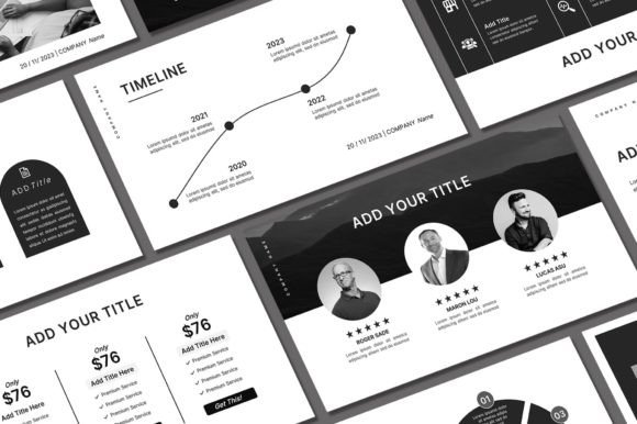 Monochrome Powerpoint Template: Your Go-To for Clean, Impactful Design