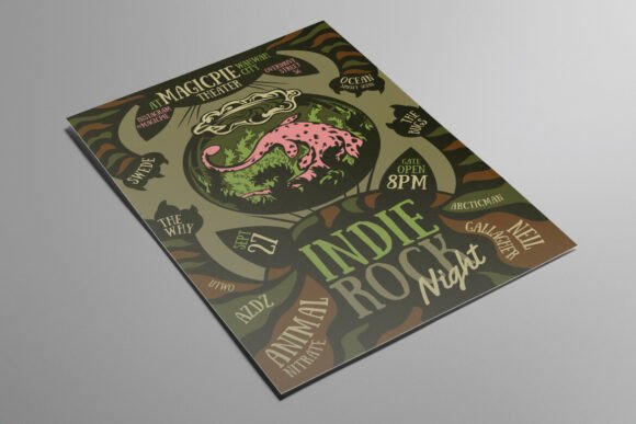 Plesiosaurus and Cats Indie Rock Flyer: A Creative Toolkit