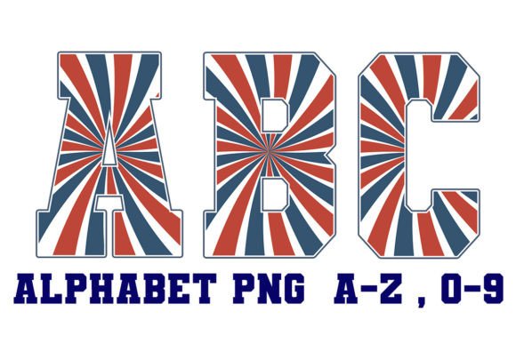 Retro Patriotic Alphabet Letters: A Design Toolkit