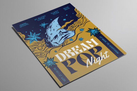 Sleeping Moon Dream Pop Band Flyer: A Deep Dive into Atmospheric Design