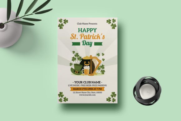 St. Patrick's Day Flyer Template: Modern & Unique Design