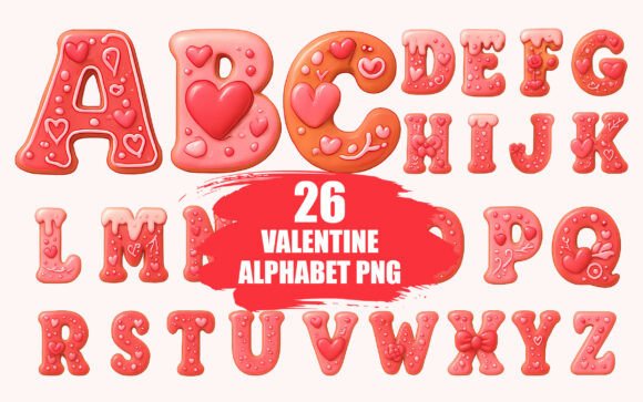 Valentine Alphabet Letters Sublimation: A Creative Toolkit for Your Projects