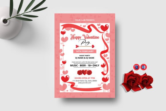 Valentine's Day Party Flyer: Your Instant Design Solution