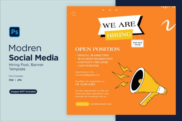 We Are Hiring Social Media Post 04: Attract Top Talent Now