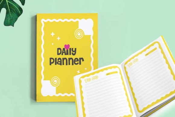 Yellow Daily Planner 366 Page with Cover: A Year of Bright Organization